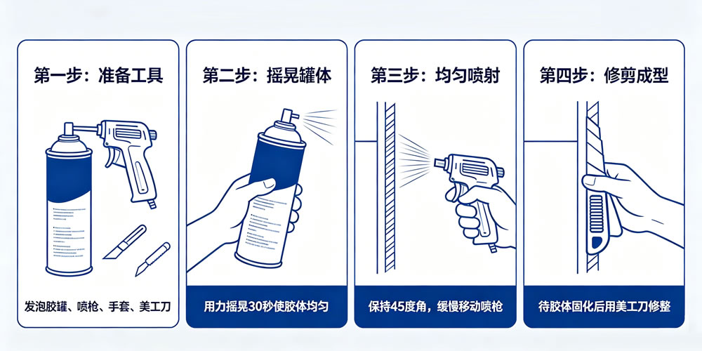 发泡胶使用技巧